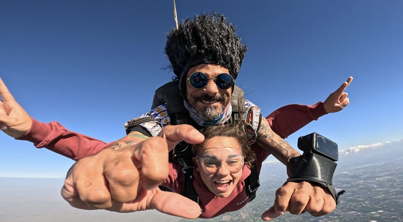 Tandem freefall with Igor